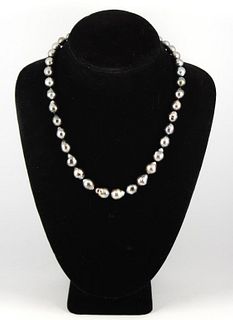Graduated Baroque Pearl Necklace with 14K YG Clasp