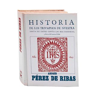 LOTE DE LIBRO: Historia de los Triumphos de Nuestra Santa Fee.  Guzmán Betancourt, Ignacio. México: Siglo Veintiuno, 1992.