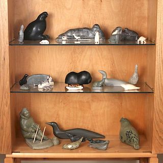 COLLECTION OF SMALL INUIT SCULPTURE