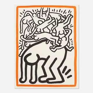 Keith Haring, Untitled (Fight AIDS Worldwide)