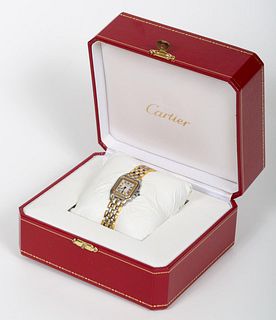 CARTIER 18K & STAINLESS PANTHERE ORETACIER WATCH