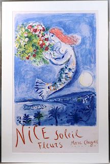MARC CHAGALL LITHOGRAPHIC POSTER
