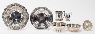 7PC AMERICAN STERLING SILVER TABLE ACCESSORIES