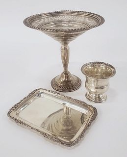 THREE PIECE, STERLING SILVER TABLE ACCESSORIES