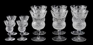 10 PIECE, EDINBURGH CRYSTAL "THISTLE" GLASSES