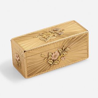 Pierre Siffait, Antique French Louis XV gold snuff box