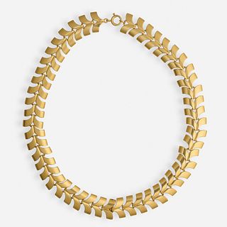 Tiffany & Co., Gold chevron necklace