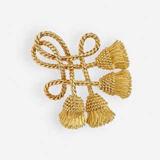 Tiffany & Co., Gold tassel brooch