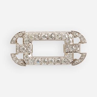 Art Deco diamond brooch