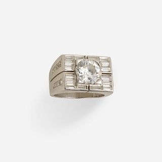 Van Cleef & Arpels, Late Art Deco diamond ring