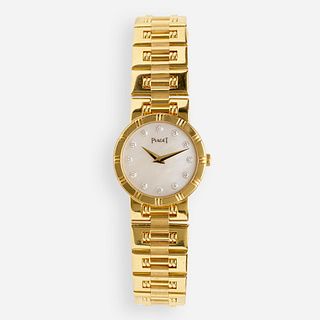 Piaget, Lady's 'Dancer' gold and diamond wristwatch