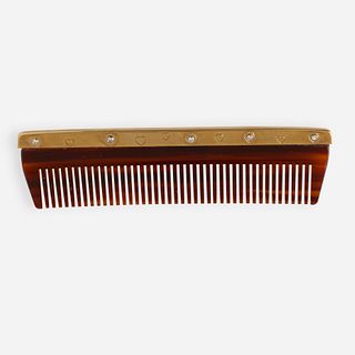 Gold and diamond comb