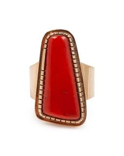 Yazzie Johnson
(DINE, B. 1946)
14k Gold and Coral Ring