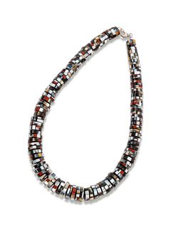 Charlene Sanchez Reano
(KEWA, 20TH CENTURY)
Attributed, Mosaic Inlay Multi-Stone Bead Necklace