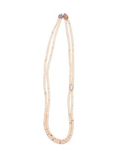 Gail Bird and Yazzie Johnson
(DINE, B. 1949 and B. 1946)
Double-Strand Necklace with 14k Gold