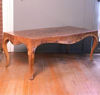 19th C. ITALIANATE MARQUETRY LOW TABLE