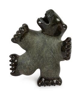 Nalenik Temela
(INUIT, 1939-2003)
Soapstone Sculpture, Dancing Bear, 1996