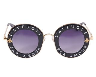 Gucci Round Sunglasses L'Aveugle Par Amour
