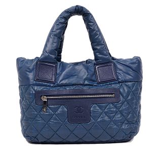 Chanel Cocoon Blue Quilted Pillow Bag 2009