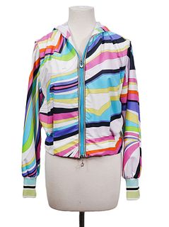 Emilio Pucci Windbreaker Vest Jacket Size 8