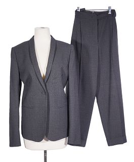 Hermes Charcoal Pant Suit Size 42