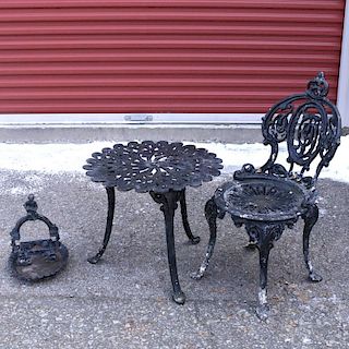 (3pc) CASTED GARDEN FURNITURE