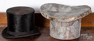 Wallpaper hatbox, top hat