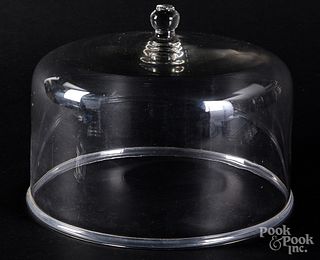 Large colorless glass dome