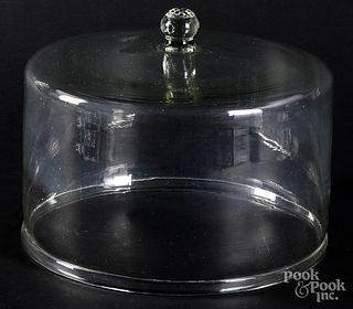 Large colorless glass dome
