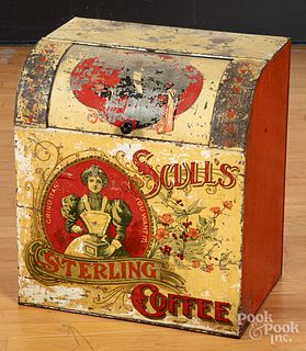 Tin Scull's Sterling Coffee bin