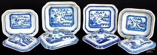 Chinese export porcelain Canton covered dishes