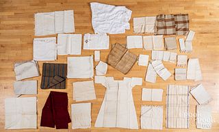 Miscellaneous linen napkins, yardage, etc.