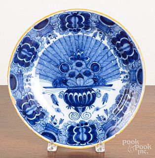 Delft blue and white charger