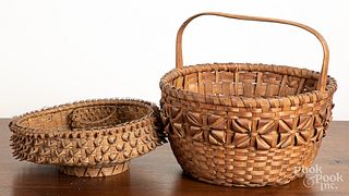 Two Native American baskets