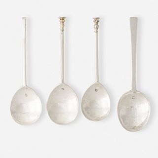 provincial spoons, collection of four