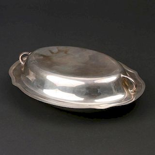 STERLING SILVER COVERED VEGETABLE DISH