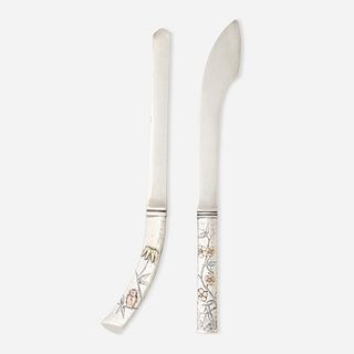 George W. Shiebler & Co., Japonesque paper knives, set of two