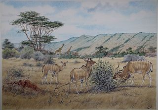Peter Barrett (British, B. 1935) "Kenya"