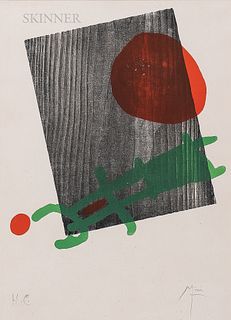 Joan Miró (Spanish, 1893-1983)      Poster for A toute épreuve de Paul Eluard