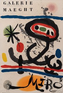 Joan Miró (Spanish, 1893-1983)      Affiche pour l'exposition "Miró" Galerie Maeght, Paris