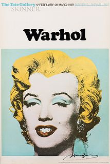 After Andy Warhol (American, 1928-1987)      Marilyn   (Exhibition poster for Warhol: The Tate Gallery)