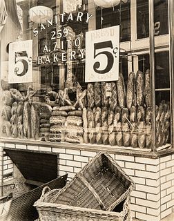 Berenice Abbott (American, 1898-1991)      Bread Store, 259 Bleecker Street, Manhattan