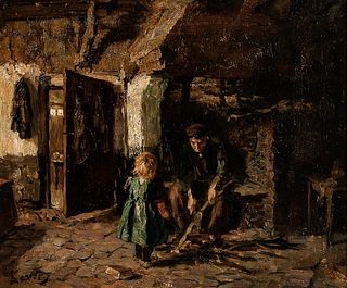 Jacob Simon Hendrik Kever (Dutch, 1854-1922)      Genre Scene