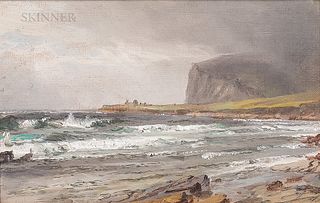 William Trost Richards (American, 1833-1905)      Coastal Study, Approaching Storm
