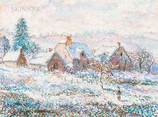 Paul-Émile Pissarro (French, 1884-1972)      Farmhouse in Winter