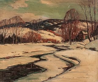 Camillo Adriani (American, 1908-1990)      Winter Landscape