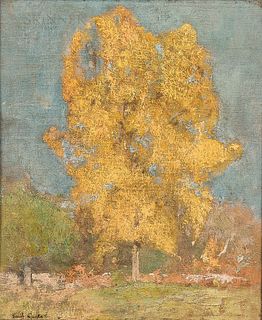 Emil Carlsen (Danish/American, 1853-1932)      Golden Tree