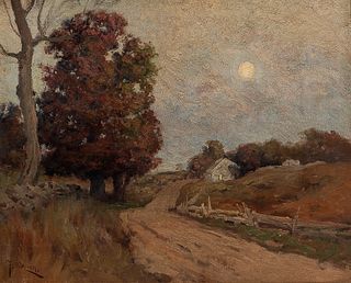 Franklin De Haven (American, 1856-1934)      Country Road in Early Autumn