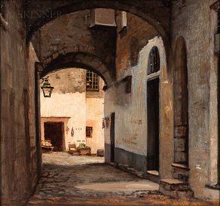 William Morris Hunt (American, 1824-1879)      San Remo