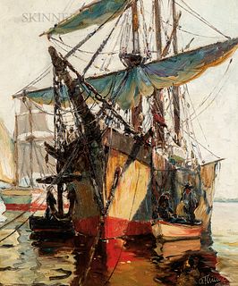 Anthony Thieme (American, 1888-1954)      Docked